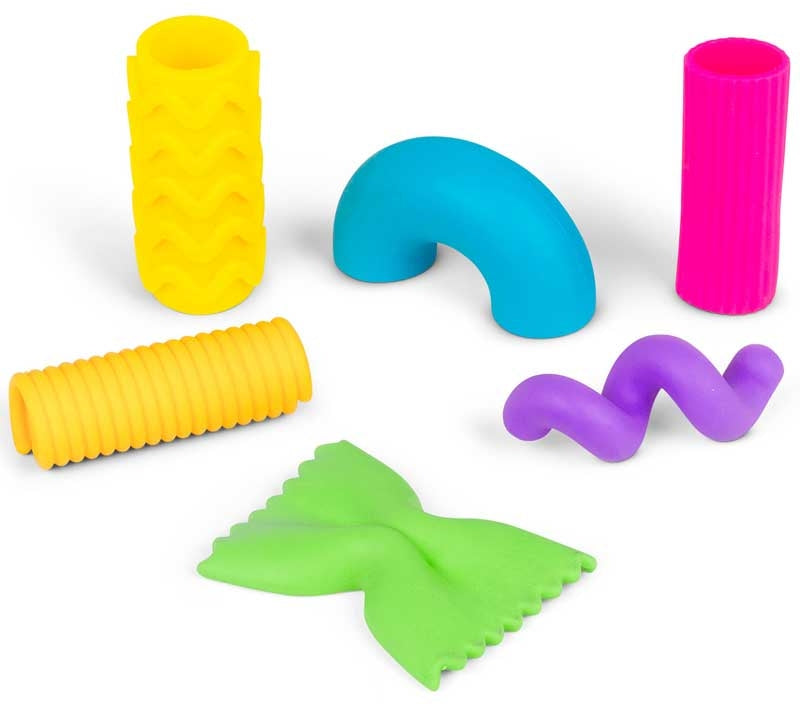 Scrunchems stretchy squeezy pasta shapes