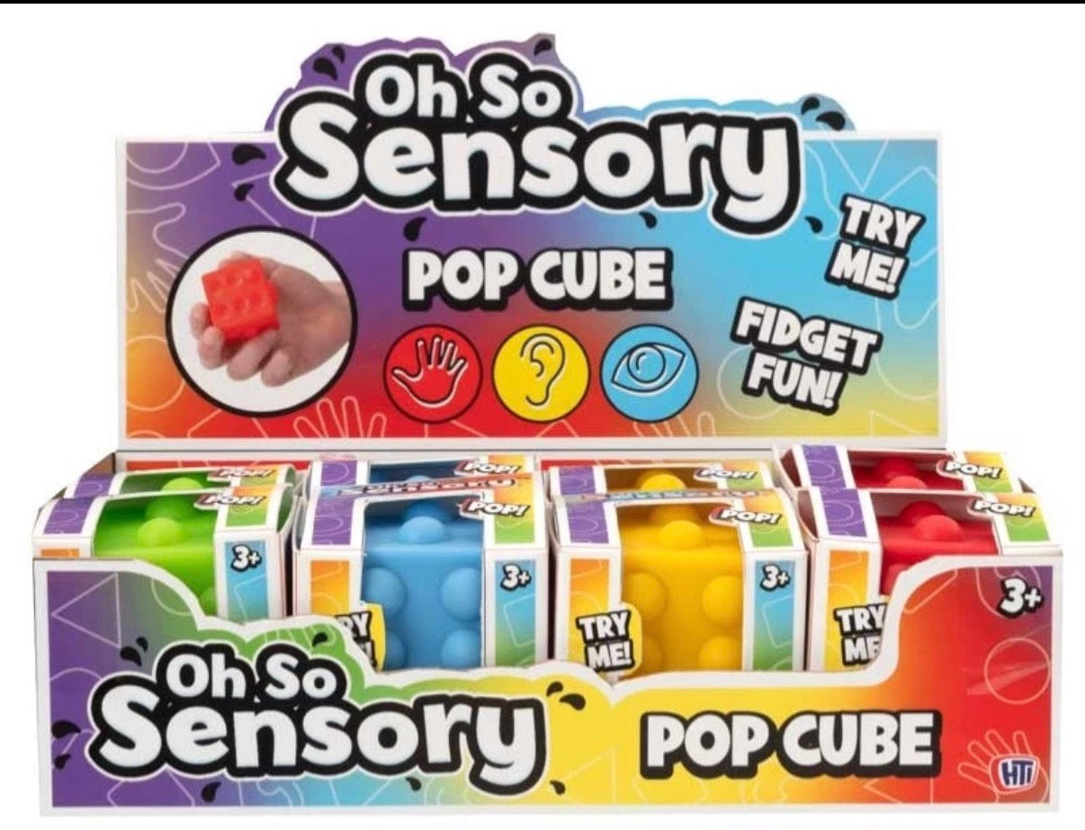 Oh so sensory pop cube