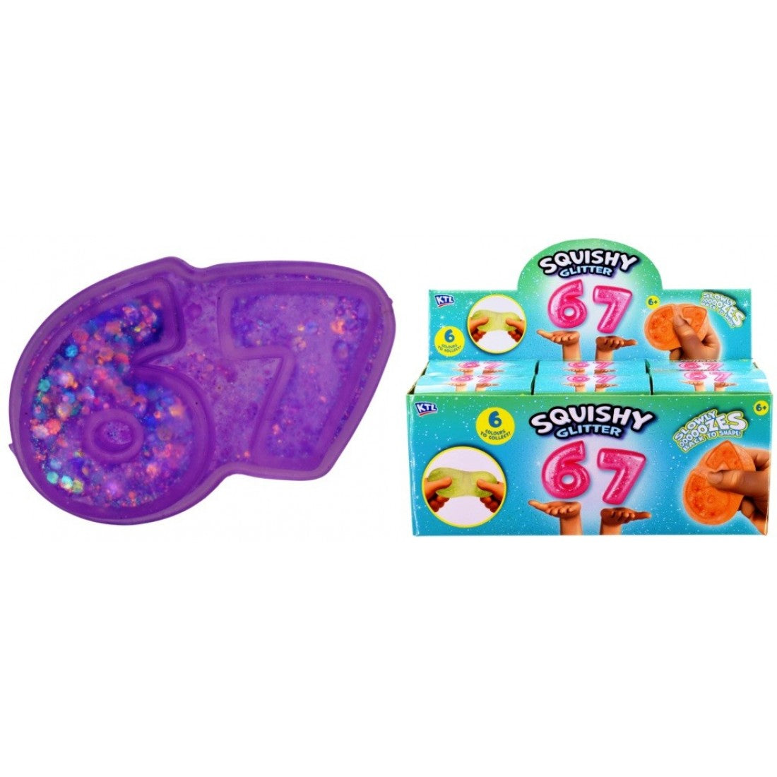 Six-Seven Maltose Glitter Squishy