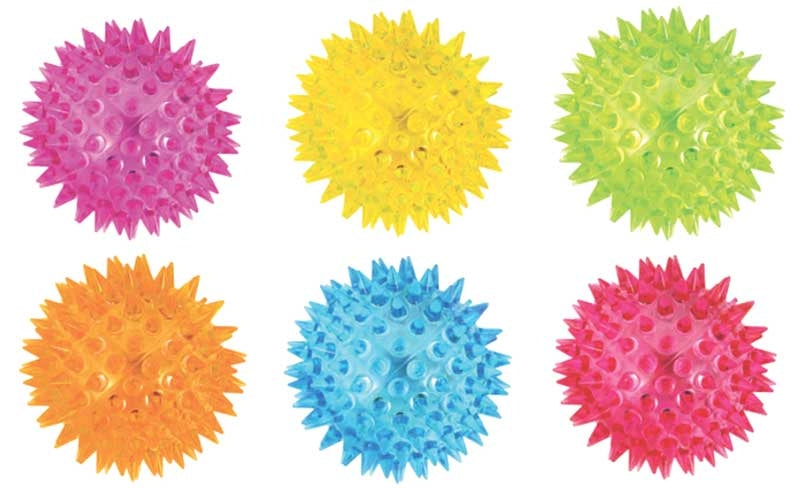SPIKEY BALL WITH LIGHT